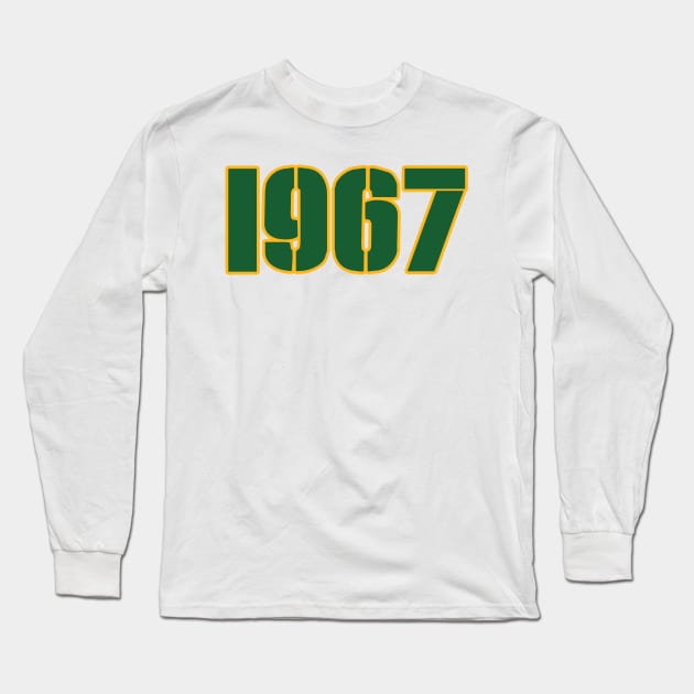 Green Bay LYFE 1967 World Champs! Long Sleeve T-Shirt by OffesniveLine